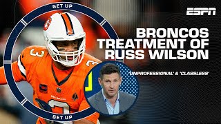 Orlovsky says Broncos treatment of Russell Wilson is UNPROFESSIONAL and CLASSLESS 👀  Get Up [upl. by Darlleen683]