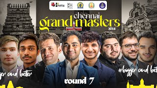 Chennai Grand Masters 2024 Round 7  Tiebreaks  Arjun vs Aronian winner takes on Aravindh [upl. by Notsua496]