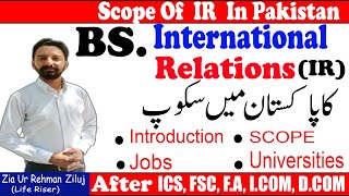 BSIR  International Relations  Scope of BS International Relations in Pakistan  Scope of BSIR [upl. by Barbey824]