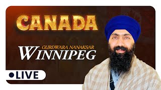 LIVE GURDWARA NANAKSAR WINNIPEG CANADA Baba Banta Singh Ji 91 8427088882 [upl. by Polard]