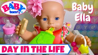 ☀️Day In The Life Of A Baby Born Doll 🍼Feeding Changing  Bath💦 Is Baby Ella Feeling Better💖 [upl. by Derron]