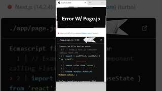 Solving The Use Client Error  Nextjs  Full Video Link Below [upl. by Elegna240]