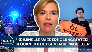 KLIMAKLEBER Strafen für FlughafenBlockierer zu niedrig quotBis zu zehn Jahre Haftquot CDUKlöckner [upl. by Lehctim]