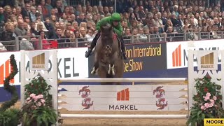 Ryan Moore and AP McCoy showjumping at the London Horse Show [upl. by Assillam]