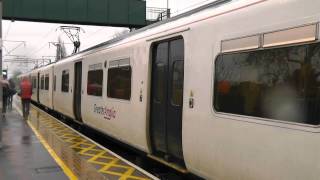 Greater Anglia trains at Enfield Lock on 16th December 2013 [upl. by Nassah]