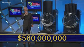 Mega Millions numbers June 4 2024  560 million jackpot [upl. by Arataj]