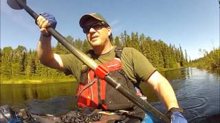 Kayak Upper Matawin River Moose Northwestern Ontario [upl. by Godric788]