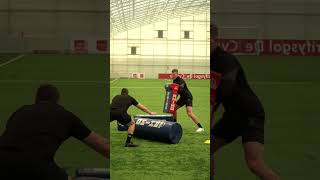 Level up your Rucking with this Rugby Contact workout save this and add it to your rugby training [upl. by Mcneil]