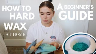 DIY HARD WAXING AT HOME a beginners guide  the best wax kit for beginners [upl. by Atnoek]