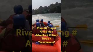 River Rafting Amazing  Full enjoyment Adventure Heart Throb Yaaaahuuuu  Masti funtrending🚩 [upl. by Redmer]