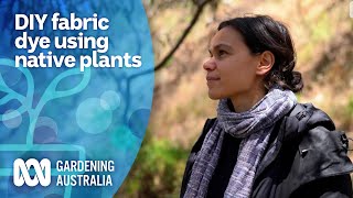 Create unique coloured patterns on fabric using native plants  My Garden Path  Gardening Australia [upl. by Eoj]