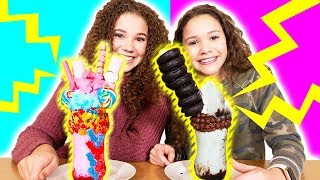 Haschak Sister vs Haschak Sister ULTIMATE Milkshake Challenge [upl. by Neddy604]