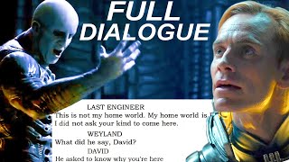 Deleted Engineer Dialogue FULLY TRANSLATED from the Script of Prometheus [upl. by Oren]