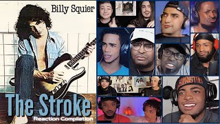 REACTION COMPILATION  Billy Squier  The Stroke  First Time Mashup [upl. by Icrad]