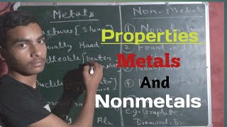 PROPERTIES OF METALS AND NONMETALS metals nonmetals class 10th cbse chemistry [upl. by Enitsirk]