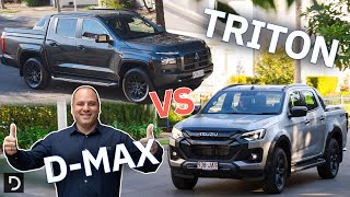 Should I Buy A 2024 Mitsubishi Triton GSR Or An Isuzu DMax XTerrain  Drivecomau [upl. by Retsevel]