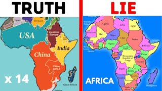 The True Size of Africa  Why Africas Map Is Drawn Wrong Relative To Its Size Explained [upl. by Airotcivairam]