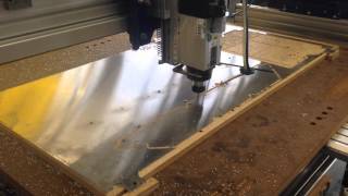 ShopBot Buddy milling aluminum [upl. by Anceline492]