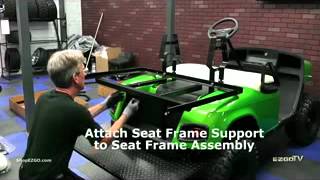 EZGO Rear Flip Seat Kit Installation [upl. by Pilihp]