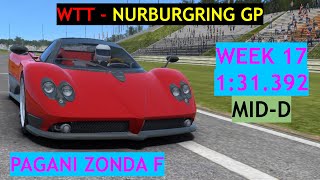 WTT Week 17 2024  Pagani Zonda F at Nurburgring GP [upl. by Hilaire]