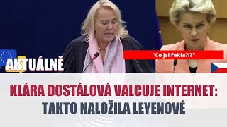 Co jsi řekla KLÁRA DOSTÁLOVÁ VALCUJE INTERNET TAKTO NALOŽILA LEYENOVÉ [upl. by Iaw]