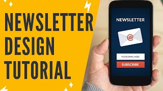 CANVA NEWSLETTER Newsletter Design Tutorial On How To Create A Newsletter In Canva [upl. by Vergos214]