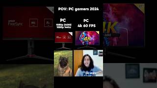 4k 60hz or 1080p 144hz240hz pc pcgaming gamingpc pcbuild fyp [upl. by Pickens]