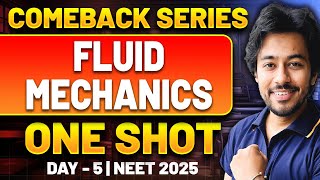 Fluid Mechanics One Shot  Physics  NEET 2025  Comeback Series  Kshitiz Sir  Rankplus [upl. by Rennold]