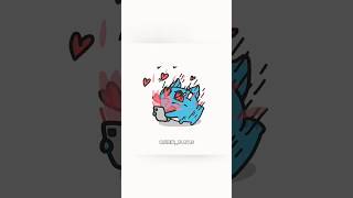 love overload 💓😄 kawaii PixiePlays cartoon kawaii animation play cute fun love [upl. by Ardnazil]