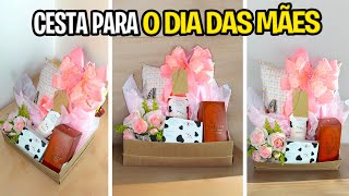 CESTA com PRODUTOS BOTICÁRIO para o DIA DAS MÃES  PASSO A PASSO [upl. by Roose]