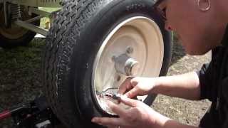 Trailer Wheel Pinstripe Using Beugler Striping Tool [upl. by Idas]