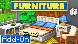 12000 FURNITURE ADDON items to Minecraft Bedrock Edition [upl. by Aiksas]