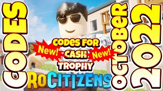 2022 ALL SECRET CODES Roblox RoCitizens By Firebrand1 NEW CODES ALL WORKING CODES [upl. by Ttcos]