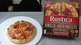 RUSTICA Frozen Pizza Review  MEAT LOVERS Singles [upl. by Ssac]