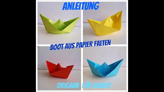 Faltanleitung für Boote aus Papier [upl. by Lav602]