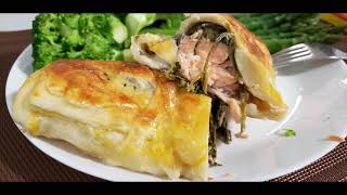 Salmon Wellington with Recipe [upl. by Sehcaep]