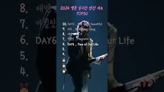 2024 멜론 실시간 연간 차트 TOP10아이유 DAY6 비비 태연 아일릿 Magnetic 임재현 에스파 Fate 투어스 gidle [upl. by Eycal]