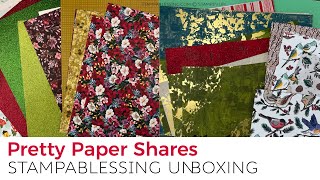 UnBoxing Pretty Papers Shares [upl. by Leinehtan]