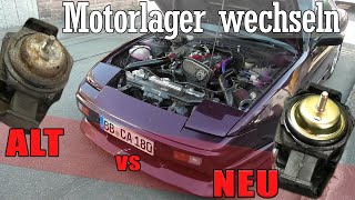 Nissan 200sx S13 Motorlager wechseln  DIY [upl. by Corri264]