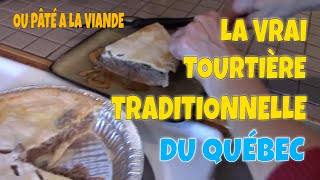 LE TRADITIONNELLE PÂTÉ DE VIANDE OU TOURTIERE DE MÉNAGE DU QUÉBEC RECETTE FAMILLIALE 🙂 [upl. by Labanna549]