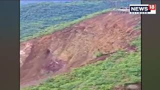 Viral Video  Shocking Visuals Of Landslides On Paonta Sahib National Highway 707 Himachal Pradesh [upl. by Yentuoc]