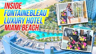 Inside Fontainebleau Miami Beach Luxury Hotel  Fontainebleau Miami Beach Luxury Hotel Tour amp Review [upl. by Leizar]