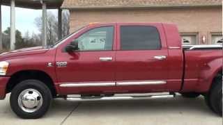 2007 DODGE RAM 3500 LARAMIE 4X4 MEGACAB 6 7L CUMMINS DIESEL FOR SALE SEE WWW SUNSETMILAN COM [upl. by Kcirdle]