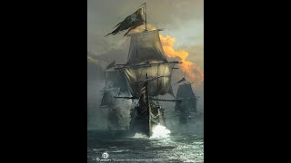 Naval Action Battle Britain vs Pirates [upl. by Ernaline]