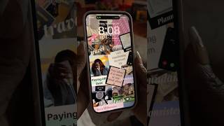 How to make a digital vision board from your phone digitalvisionboard iphone visionboard [upl. by Darraj]