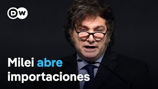 Argentina abre su economía a la importación de productos extranjeros [upl. by Nosaj]