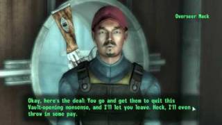 Fallout 3  Meeting and Killing Overseer Allen Mack [upl. by Aynekat847]