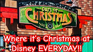 Disneys Days of Christmas Store It’s Christmas Everyday Disney Springs Walt Disney World 9624 [upl. by Sidwohl]