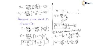 Understanding Stresses and Deflection Equations for Helical Spring  Springs  GATE Machine Design [upl. by Alyak]