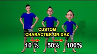 Create custom character daz using morph [upl. by Geaghan]